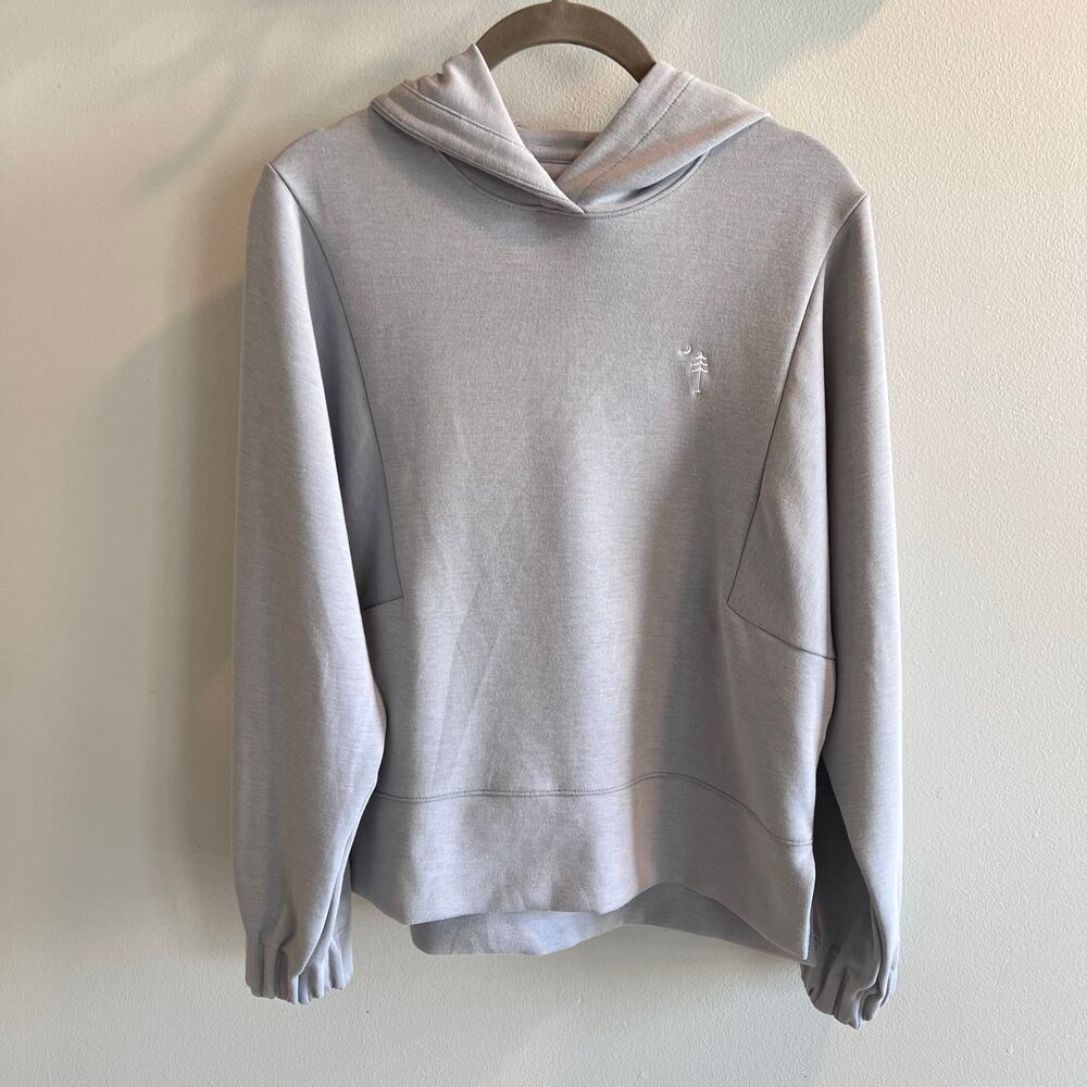 Peter Millar Light Gray Hoodie Sweatshirt Size S